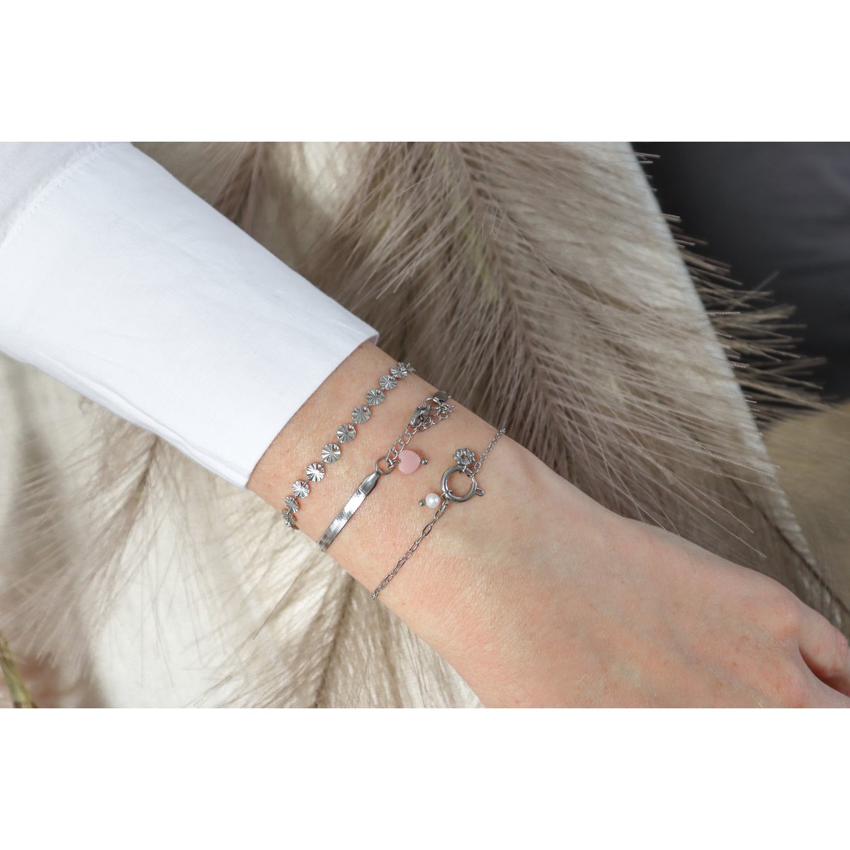 Rustfrit stål Musthave Armbånd - Sølv