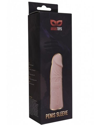 Argus Realistische Fleisch -Penishülle - bei 001029 - 17 cm - Dia 3,9 cm - attraktive Farbbox