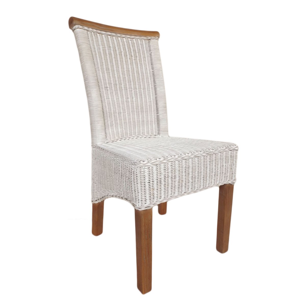 Silla de comedor silla de ratán silla de comedor silla blanca rattan natural nucleus sostenible
