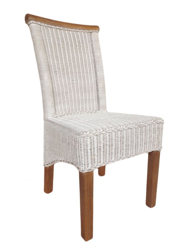 Sedia sala da pranzo sedia rattan sedia da pranzo sedia bianca perth rattan natura nucleo sostenibile