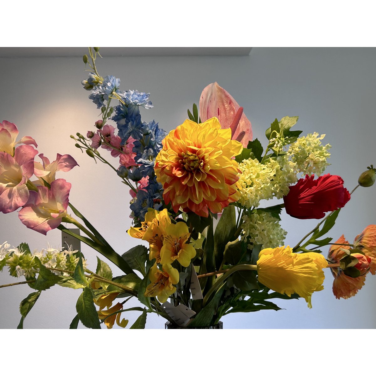 Flores de seda con jarrón: Tamaño YF-1844: 11*44 Alto