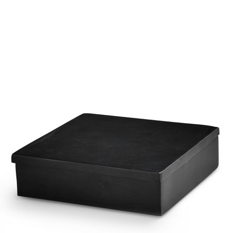 Marmordose klein, schwarz