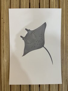 Poster mit Meerestieren