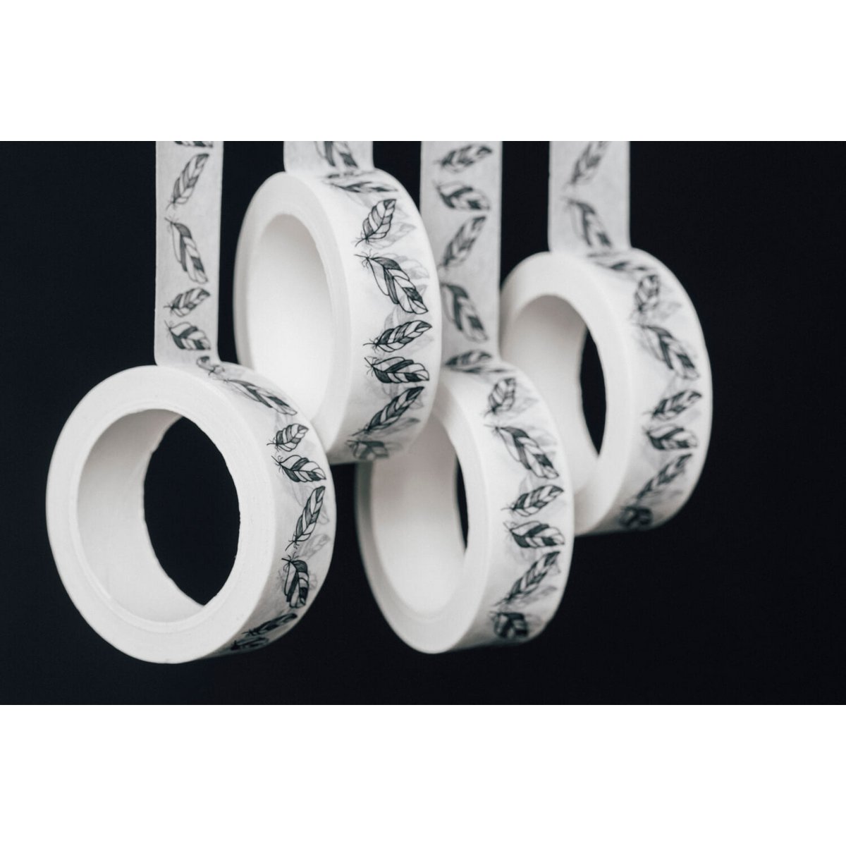 feathers washi tape