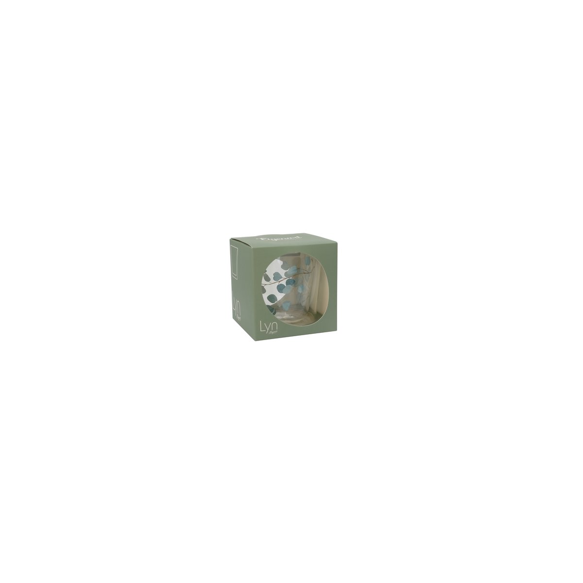 Eigenart Lyn "Eucalyptus" double walled glass, 0.25L, giftbox