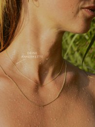Chaîne d'ancre DELICATE Dainty en or véritable 14 carats plaqué diamant