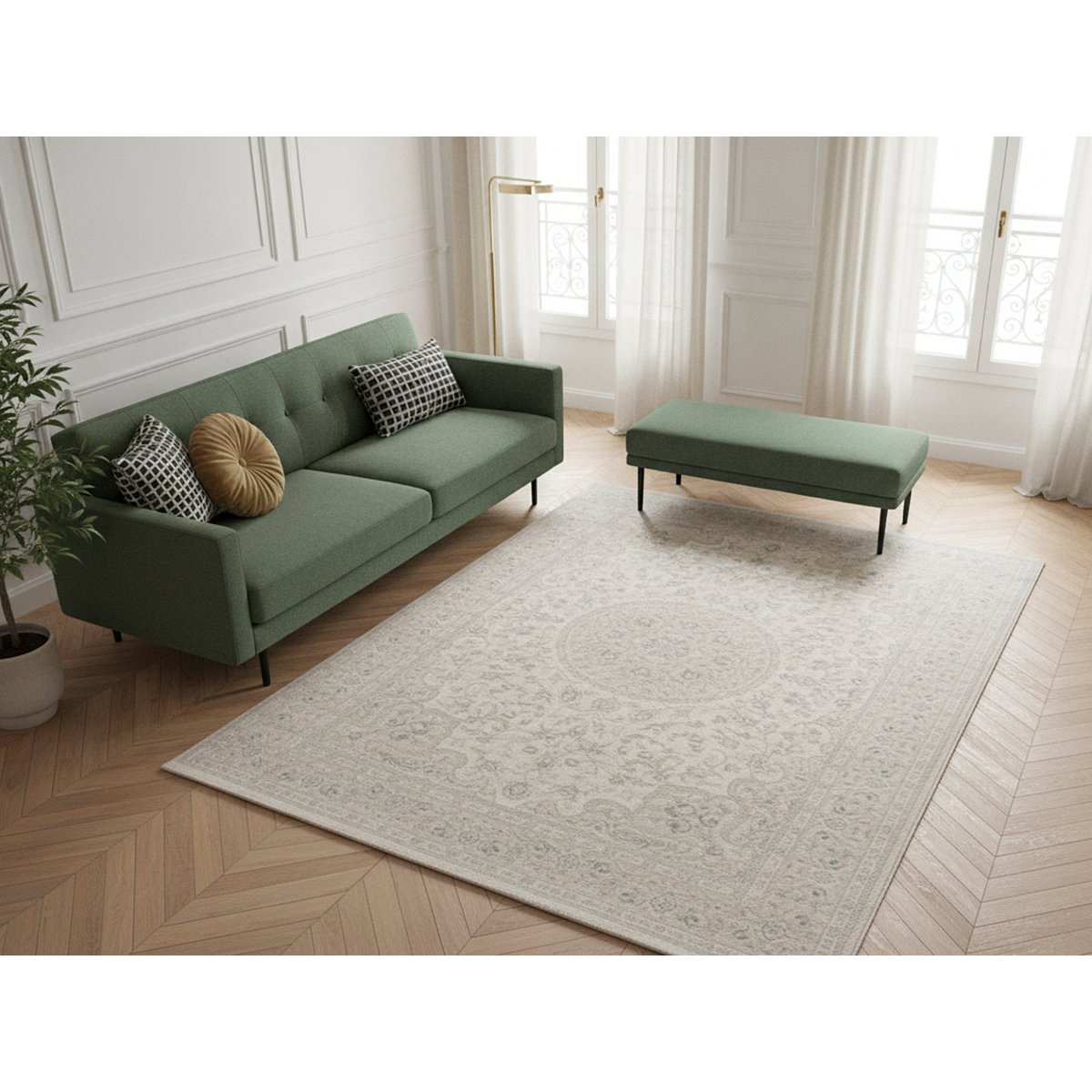 Tapis velours à poil ras TOPKAPI