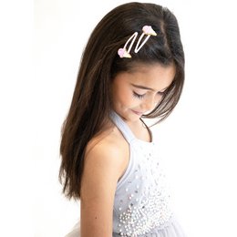 Duo Children's Premium Barrettes - Sparkle Petites Glaces D'amour