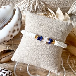 Blue and white Santorini bracelet
