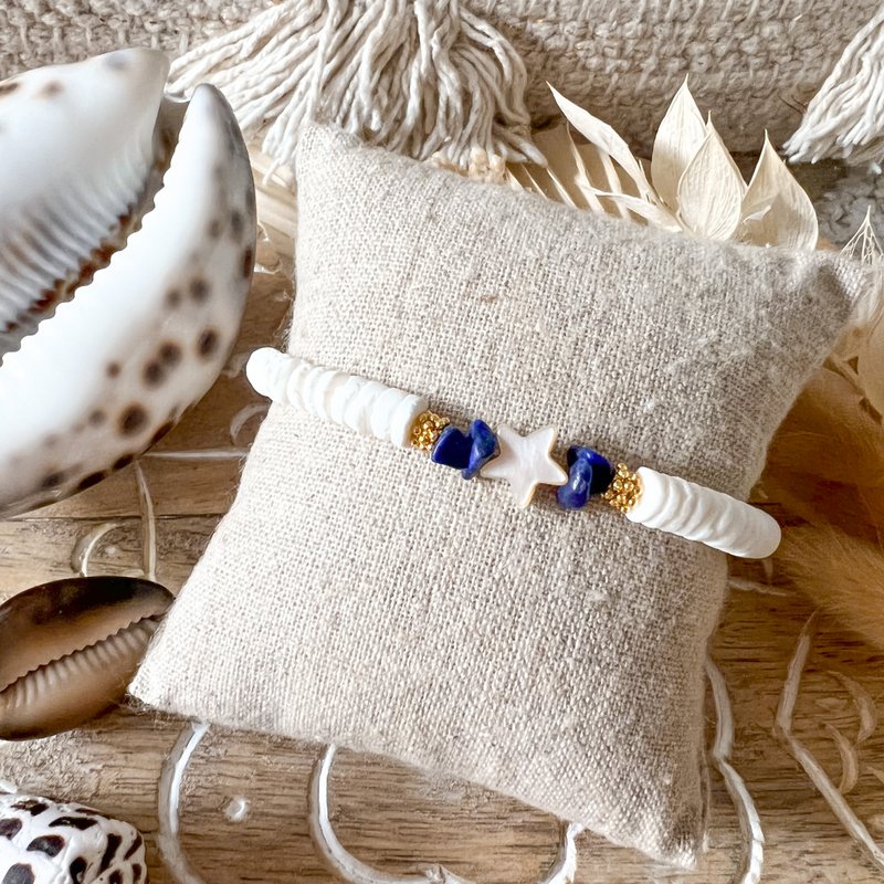 Blue and white Santorini bracelet