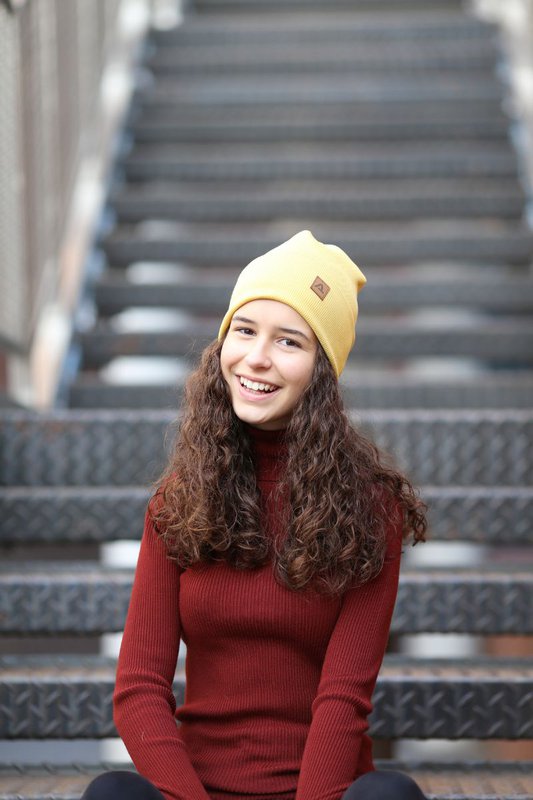 Gorro de primavera RIB - algodón - MOSTAZA