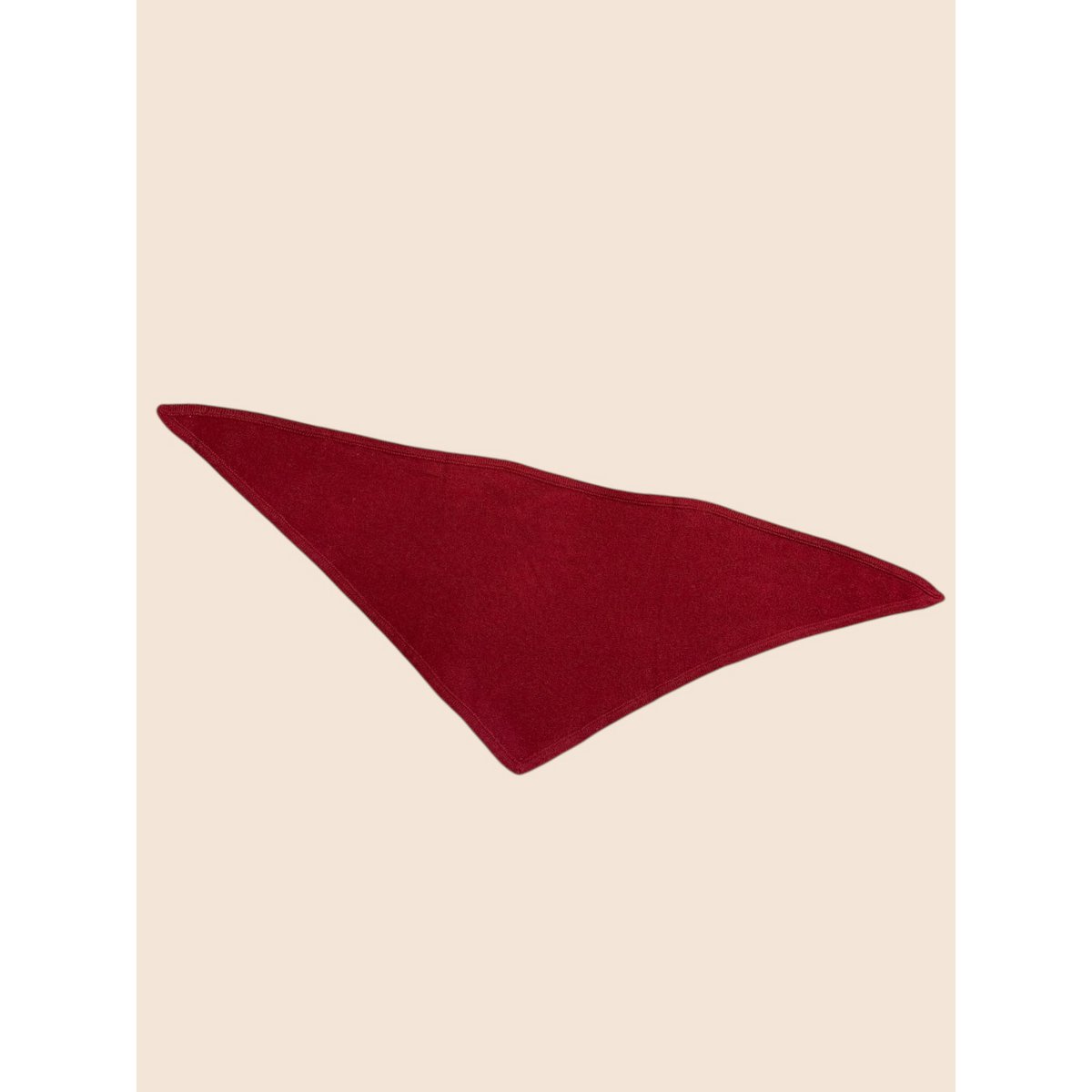 Foulard triangle uni 100% laine mérinos