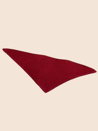 Foulard triangle uni 100% laine mérinos