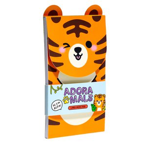 Adoramals Tiger Flip open gevormd memoblok