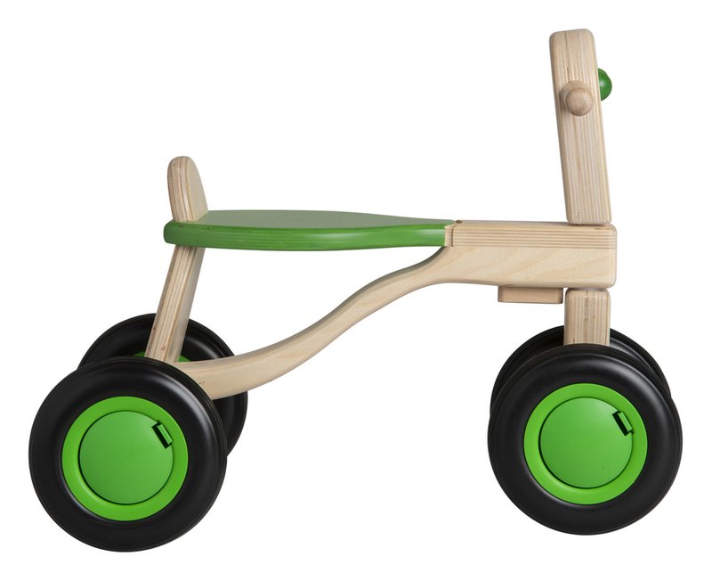 Van Dijk Toys Berken Houten Walking Bike From 1 Year - Green (Childcare Quality)
