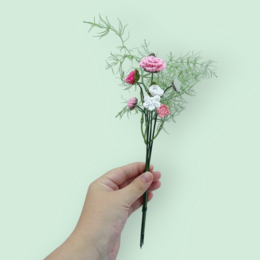 Bouquet Rose/blanc