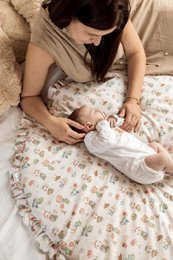 Tapis bébé HARPER SAGE, 100% coton