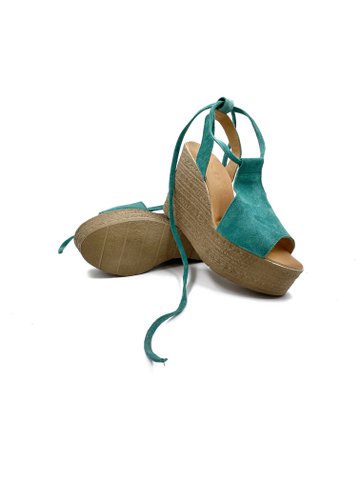 Platform sandalen voor dames turkoois, Griekse zomer lederen platforms turkoois, dames zomer platform sandalen, handgemaakte leren sandalen