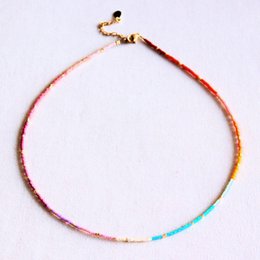 Collar Miyuki - Arco iris alto