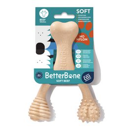 BetterBone Dogs Tewing Bones - Lille blød oksekød (uden nylon, CO2 neutralt lavet i Europa)