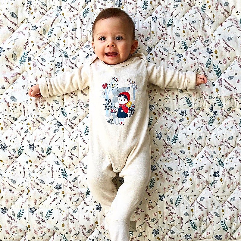 Pyjama naturel Chaperon Rouge 100% coton bio certifié OEKO-TEX