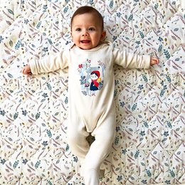 Natural Red Riding Hood pajamas 100% organic cotton certified OEKO-TEX