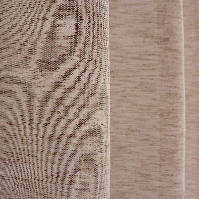 Eyelet Sheer Curtain, 140x240cm, Linen Effect, Maya Collection