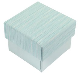 Cardboard jewelry boxes, light blue, VE24, 5 x 5 cm