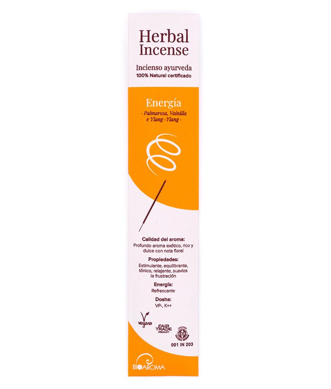 Expositor de Inciensos ecológicos certificados BioAroma. Ayurveda . Comercio Justo. Zero Waste. 8 unid de cada de 12 fragancias