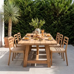 Verano Gartenstuhl aus Teakholz – Natur