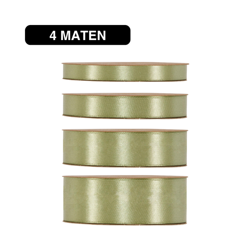 Double Satin Classic - Sage Groen - 50m - Lint