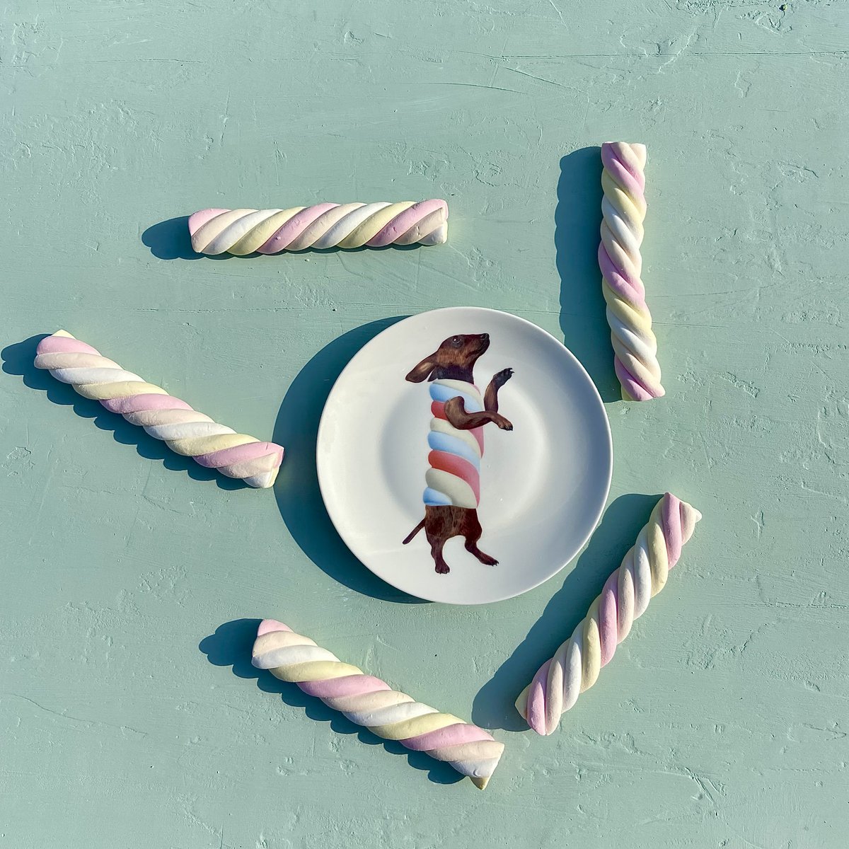 Sweet Wieners - Set of 6 pastry plates