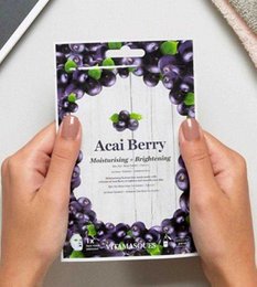 Mascarilla facial con hojas de bayas de acai