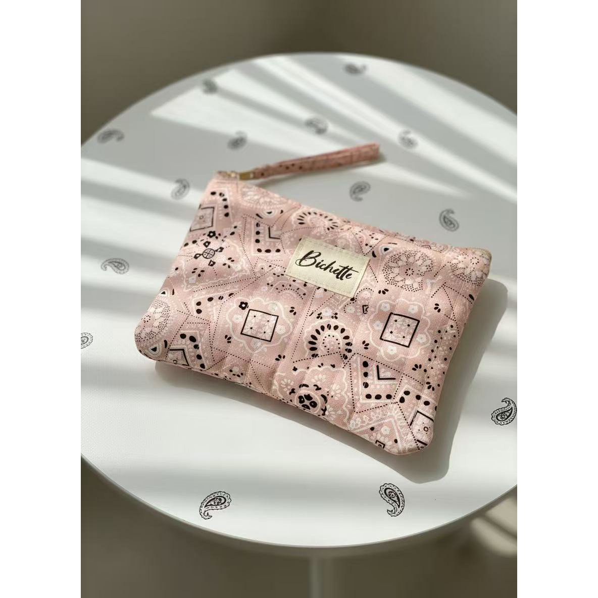 Estuche para lápices estampado Bichette de tela de colores Regalo acolchado