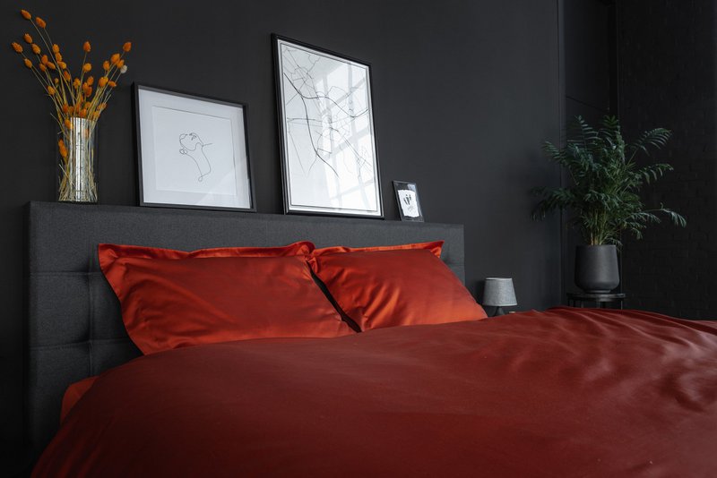 100% Cotton Satin Duvet Cover Set Indian Spice