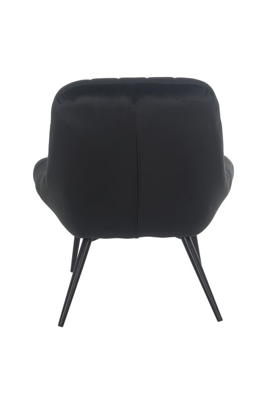 Sessel XXL Samt schwarz Metall schwarz