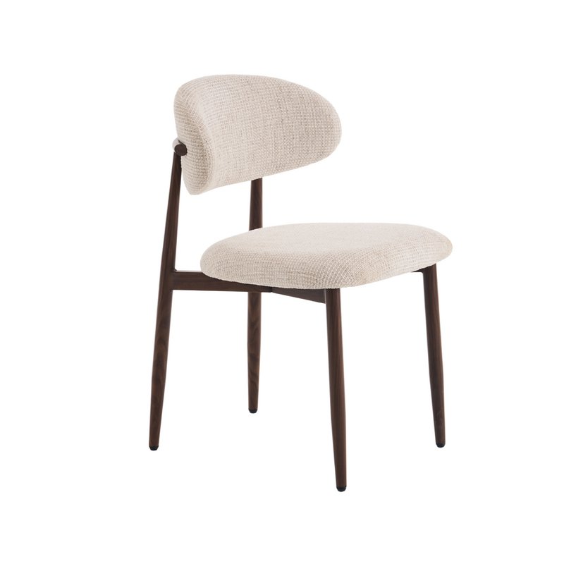 Dining room chair Celia Beige Walnut Santi