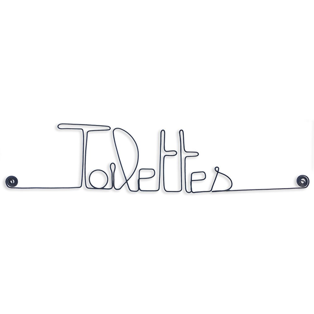 Metal door decoration “Toilets”