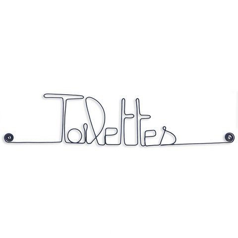 Metal door decoration “Toilets”