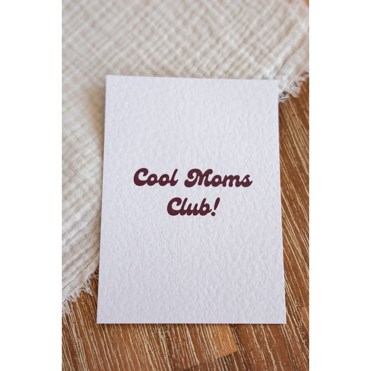 Postcard Cool Moms Club! Red