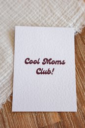 Postcard Cool Moms Club! Red