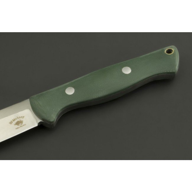 ED MAHONY Pathfinder, coltello da caccia, G-10 con manico color muschio irlandese, 440C