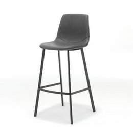 Barstool bari sort stof vintage sort
