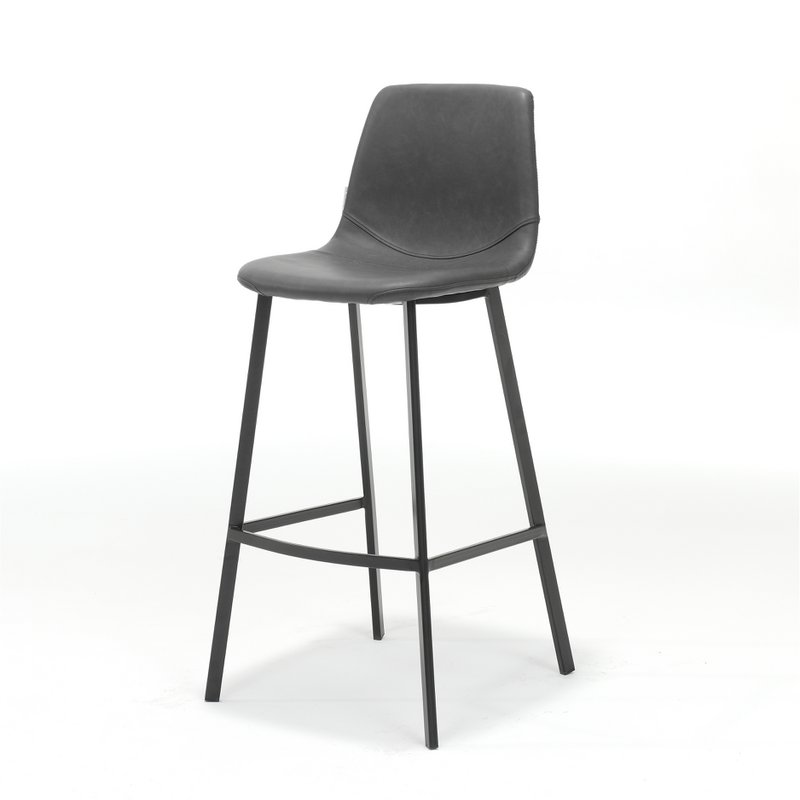 Barstool bari black fabric vintage black
