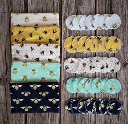 Wiederverwendbare Gesichtspads mit Make-up-Tasche, Zero Waste Make-up, umweltfreundlich, Geschenk für sie, Make-up-Entferner-Pads, wiederverwendbare Make-up-Pads, Stofftücher