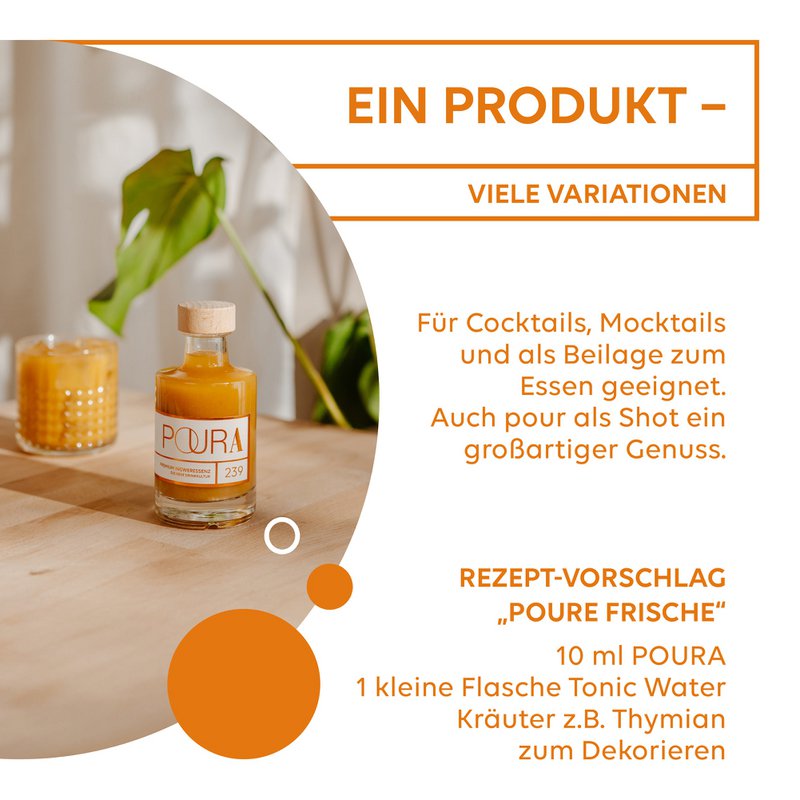 Poura BIO Premium ingefærsirup 195ml