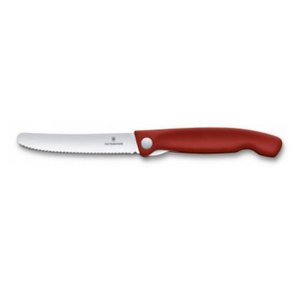Victorinox folding table knife red