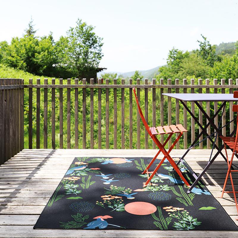 Tapis diseño oiseaux exterior BLOOM M
