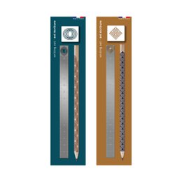 Assortment of 12 writing sets - graphics