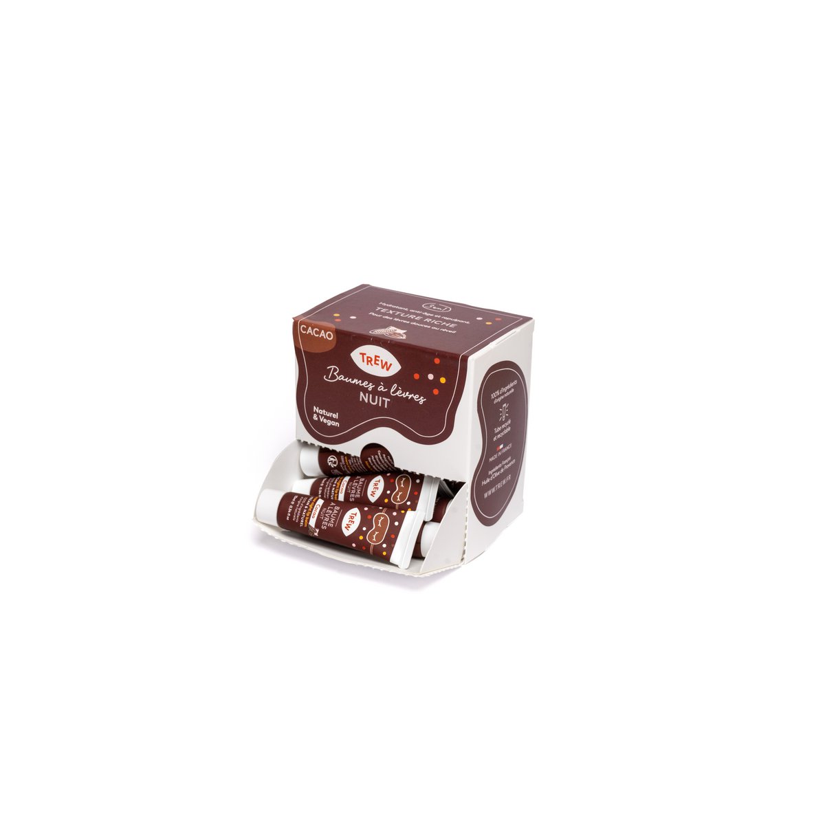 Distributør Night Lip Balm Kakao 100 % naturlig og vegansk